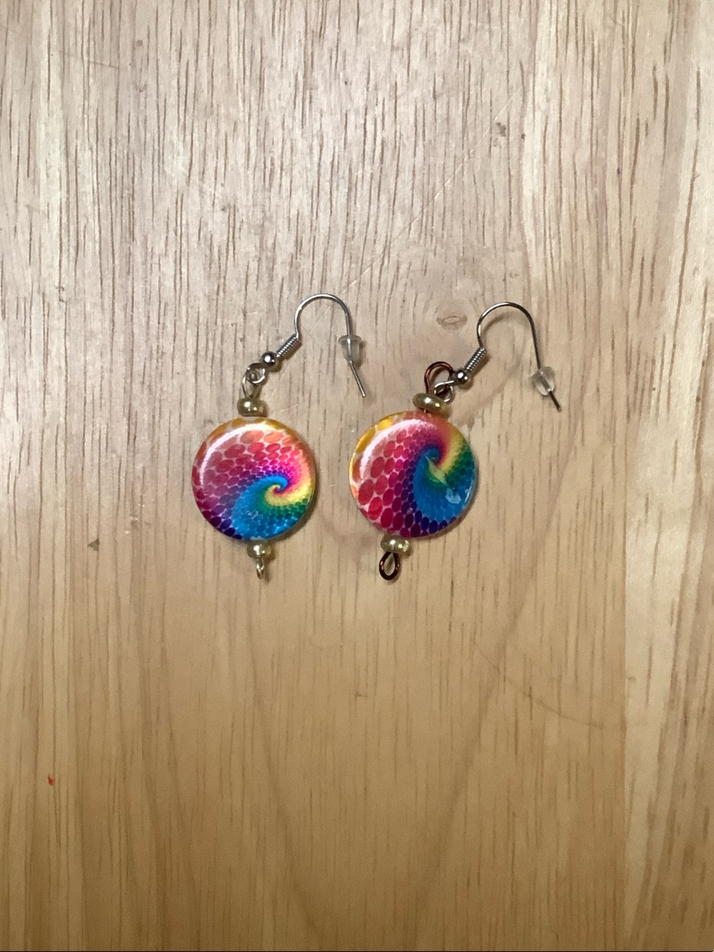 Multicolor Spiral Drop Earrings - Women Jewelry